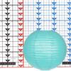 8 Inch Tiffany Blue Paper Lantern