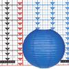 8 Inch Dark Blue Paper Lantern
