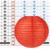 10 Inch Coral Paper Lantern