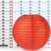 12 Inch Coral Paper Lantern