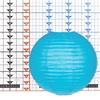 10 Inch Turquoise Paper Lantern