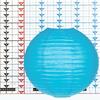 12 Inch Turquoise Paper Lantern