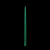 15″ Green Taper Candles
