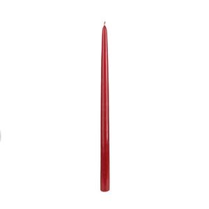 15″ Burgundy Taper Candles