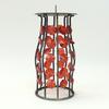 Bejeweled Cylinder Steel Candle Holders With Beads