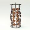 Bejeweled Cylinder Steel Candle Holders With Beads