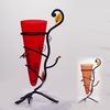 Conic Flower Vase In Artistic Metal Holder