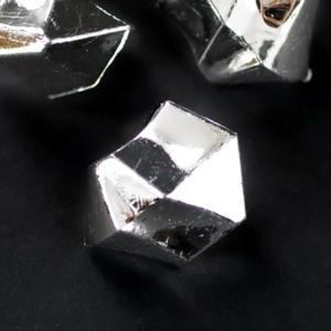 Metallic Silver Acrylic Crushed Ice Decorative Gems