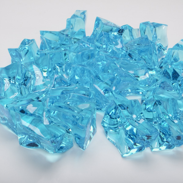  Featuman Blue Crystal Gems Plastic Jewels, 400 Pcs