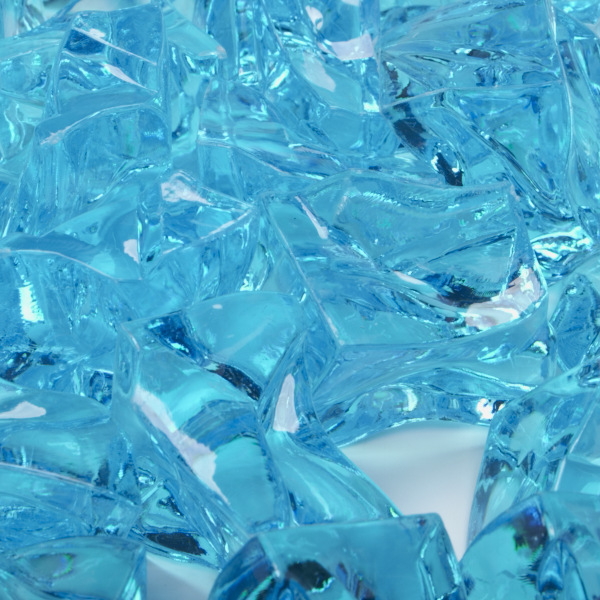 Bright Blue Jumbo Acrylic Crushed Ice Decorative Gems