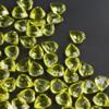 Yellow Acrylic Faceted Hearts Decorative Gems