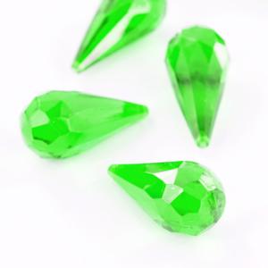 Green Acrylic Teardrop Diamonds Decorative Gems