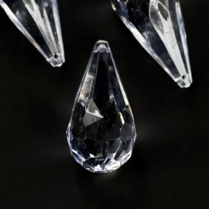 Clear Acrylic Teardrop Diamonds Decorative Gems