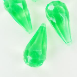 Grass Green Acrylic Teardrop Diamonds Decorative Gems