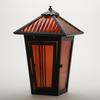 Rough Roadhouse Enclosed Candle Holder - Amber Glass Road House