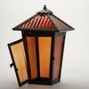 Rough Roadhouse Enclosed Candle Holder - Amber Glass Road House