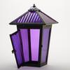 Rough Roadhouse Enclosed Candle Holder - Purple Glass Road House
