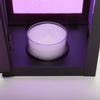 Rough Roadhouse Enclosed Candle Holder - Purple Glass Road House
