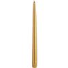 12 Inch Metallic Gold Taper Candle