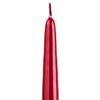 12 Inch Metallic Red Taper Candle