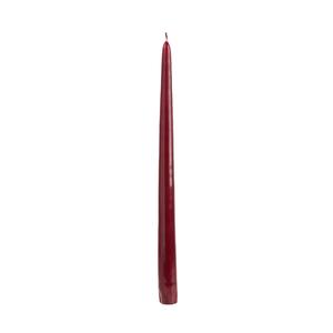12 Inch Burgundy Taper Candle