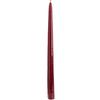 12 Inch Burgundy Taper Candle