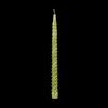 12 Inch Metallic Fresh Green Twist Swirl Taper Candle