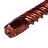 12 Inch Metallic Chocolate Twist Swirl Taper Candle