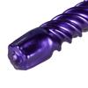 12 Inch Metallic Purple Twist Swirl Taper Candle