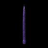 12 Inch Metallic Purple Twist Swirl Taper Candle