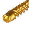 12 Inch Metallic Gold Twist Swirl Taper Candle