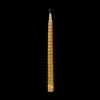 12 Inch Metallic Gold Twist Swirl Taper Candle
