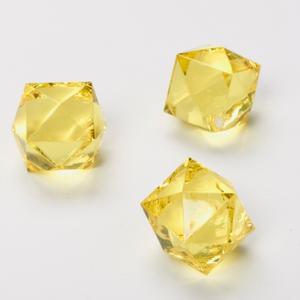 Yellow Acrylic Crushed Ice Decorative Gems