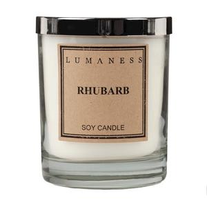 Rhubarb Scented Soy Candle by Lumaness