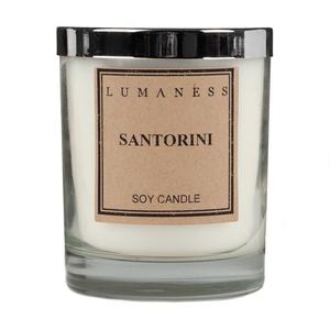 Santorini Scented Soy Candle by Lumaness