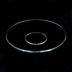 Clear Glass Bobeche Shallow Dish