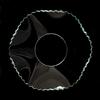 Clear Glass Bobeche Wavy Serrated Rim