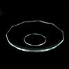 Clear Glass Bobeche Straight Cut Rim