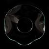 Clear Glass Bobeche Wavy Deep Dish