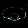 Clear Glass Bobeche Wavy Deep Dish