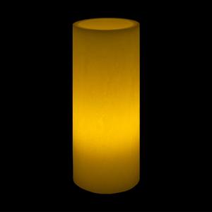 3x8 Ivory Round LED Flameless Candles