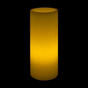 3x9 Ivory Round LED Flameless Candles