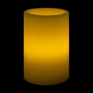4x6 Ivory Round LED Flameless Candles