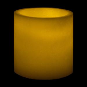 5x5 Ivory Round LED Flameless Candles