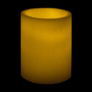 5x6 Ivory Round LED Flameless Candles