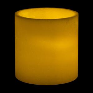 7x6 Ivory Round LED Flameless Pillar Candles