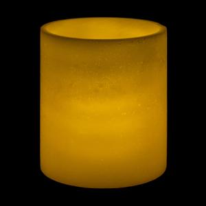 7x9 Ivory Round LED Flameless Pillar Candles