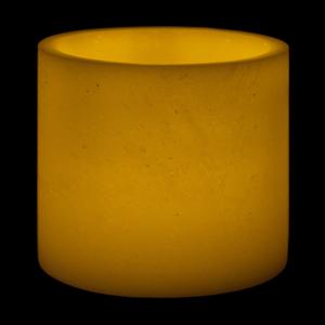 8x8 Ivory Round LED Extra Large Flameless Pillar Candles