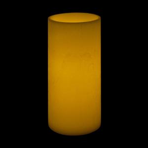 8x18 Ivory Round LED Extra Large Flameless Pillar Candles