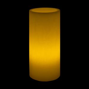 10x24 Ivory Round LED Flameless Extra Large Pillar Candles